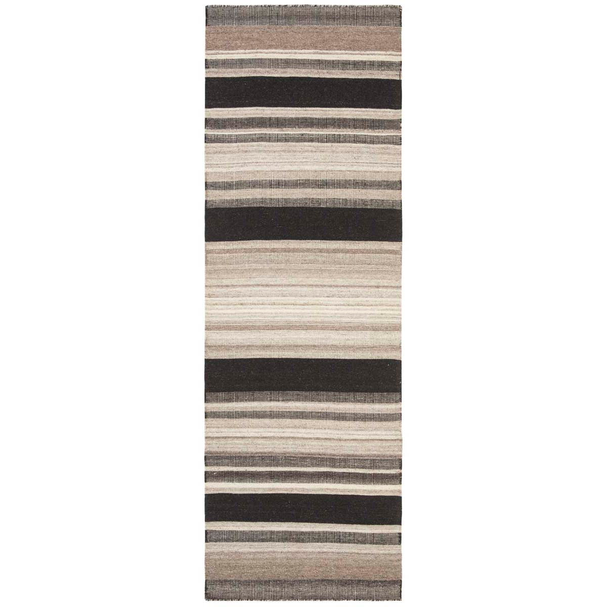 Safavieh Dhurries 628 Rug, DHU628 - Natural / Black