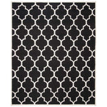 Safavieh Dhurries 632 Rug, DHU632 - Black / Ivory