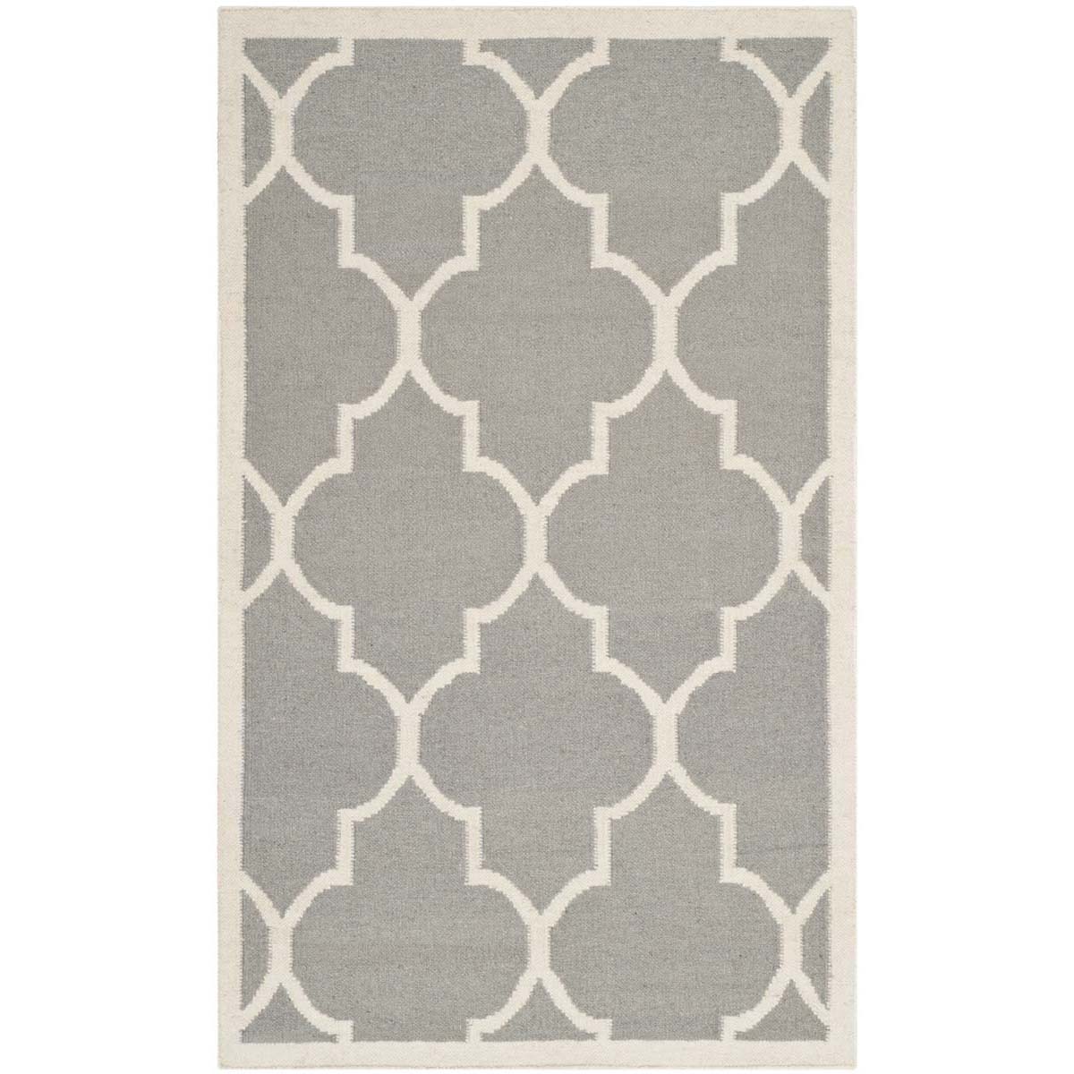 Safavieh Dhurries 632 Rug, DHU632 - Grey / Ivory