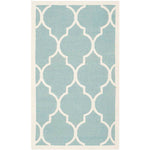 Safavieh Dhurries 632 Rug, DHU632 - Light Blue / Ivory