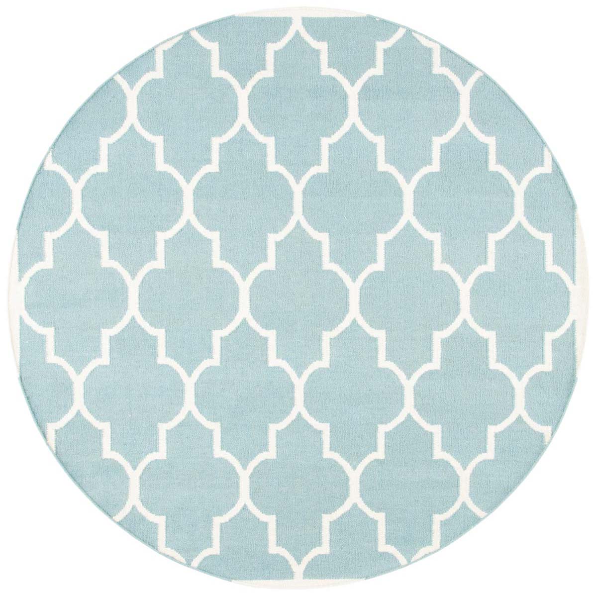 Safavieh Dhurries 632 Rug, DHU632 - Light Blue / Ivory