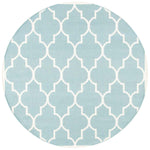 Safavieh Dhurries 632 Rug, DHU632 - Light Blue / Ivory