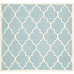 Safavieh Dhurries 632 Rug, DHU632 - Light Blue / Ivory