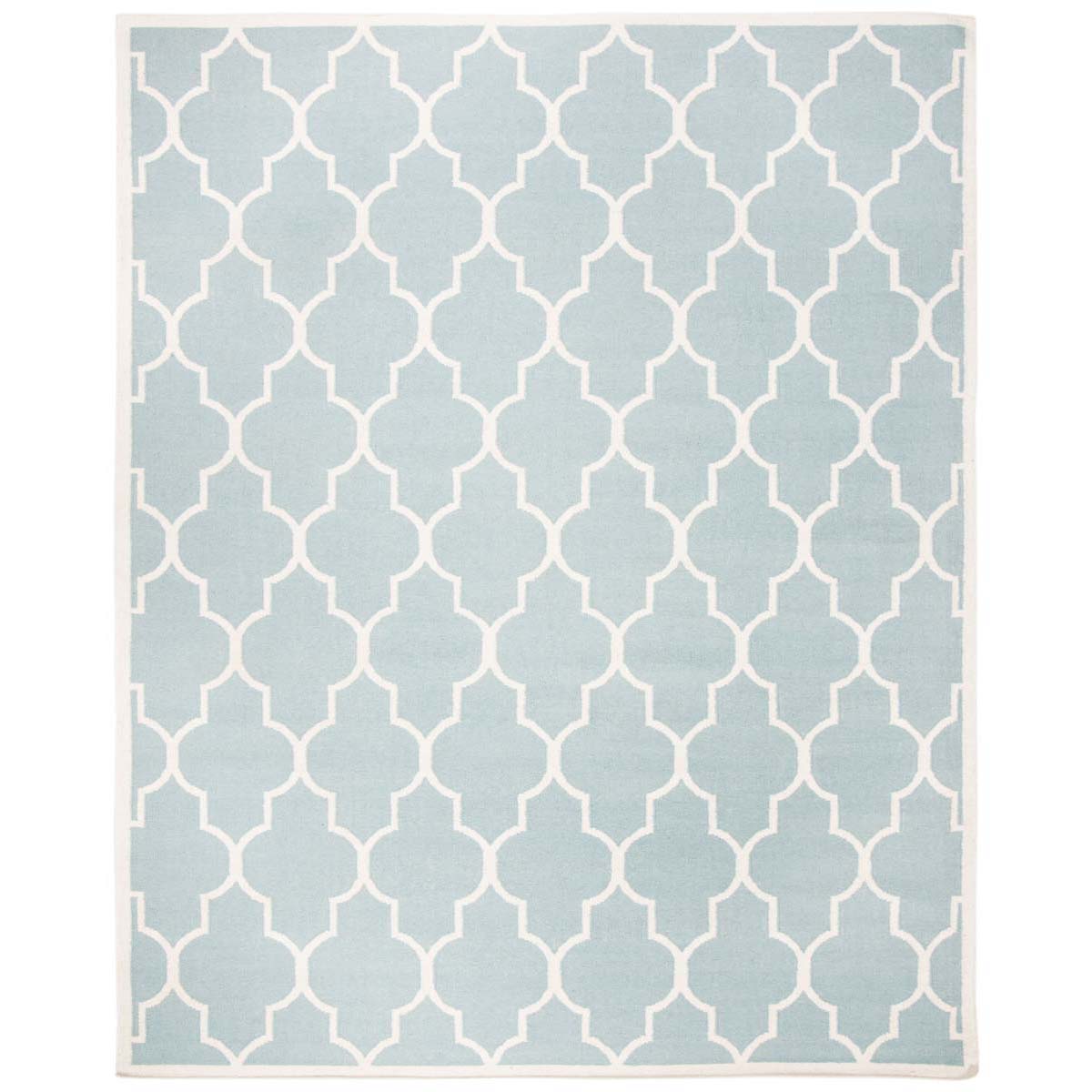 Safavieh Dhurries 632 Rug, DHU632 - Light Blue / Ivory