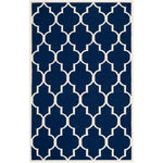 Safavieh Dhurries 632 Rug, DHU632 - Navy / Ivory