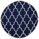 Safavieh Dhurries 632 Rug, DHU632 - Navy / Ivory