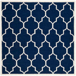 Safavieh Dhurries 632 Rug, DHU632 - Navy / Ivory