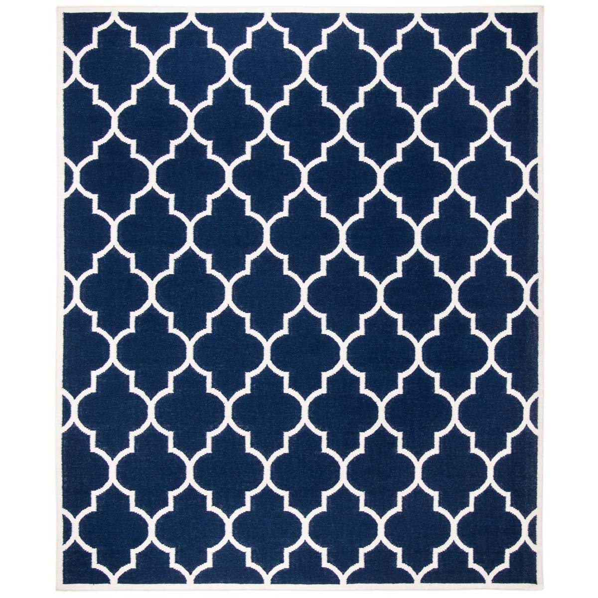 Safavieh Dhurries 632 Rug, DHU632 - Navy / Ivory