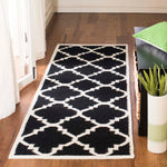 Safavieh Dhurries 633 Rug, DHU633 - Black / Ivory