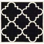 Safavieh Dhurries 633 Rug, DHU633 - Black / Ivory