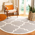 Safavieh Dhurries 633 Rug, DHU633 - Grey / Ivory