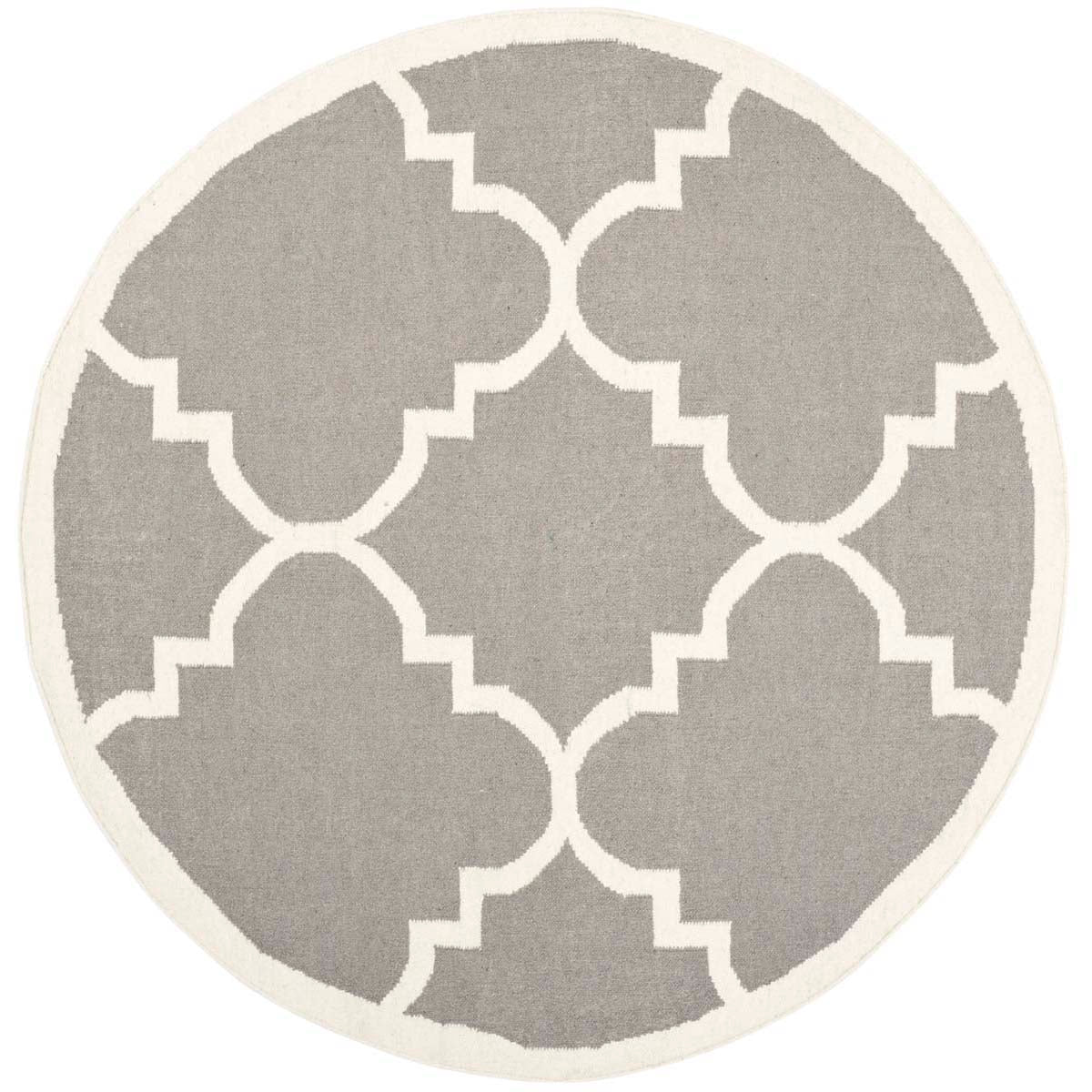 Safavieh Dhurries 633 Rug, DHU633 - Grey / Ivory