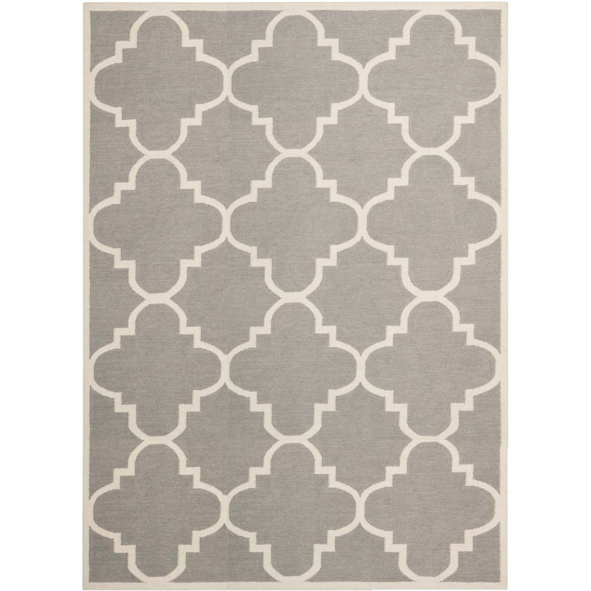 Safavieh Dhurries 633 Rug, DHU633 - Grey / Ivory