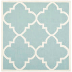 Safavieh Dhurries 633 Rug, DHU633 - Light Blue / Ivory