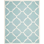 Safavieh Dhurries 633 Rug, DHU633 - Light Blue / Ivory