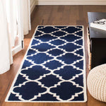 Safavieh Dhurries 633 Rug, DHU633 - Navy / Ivory