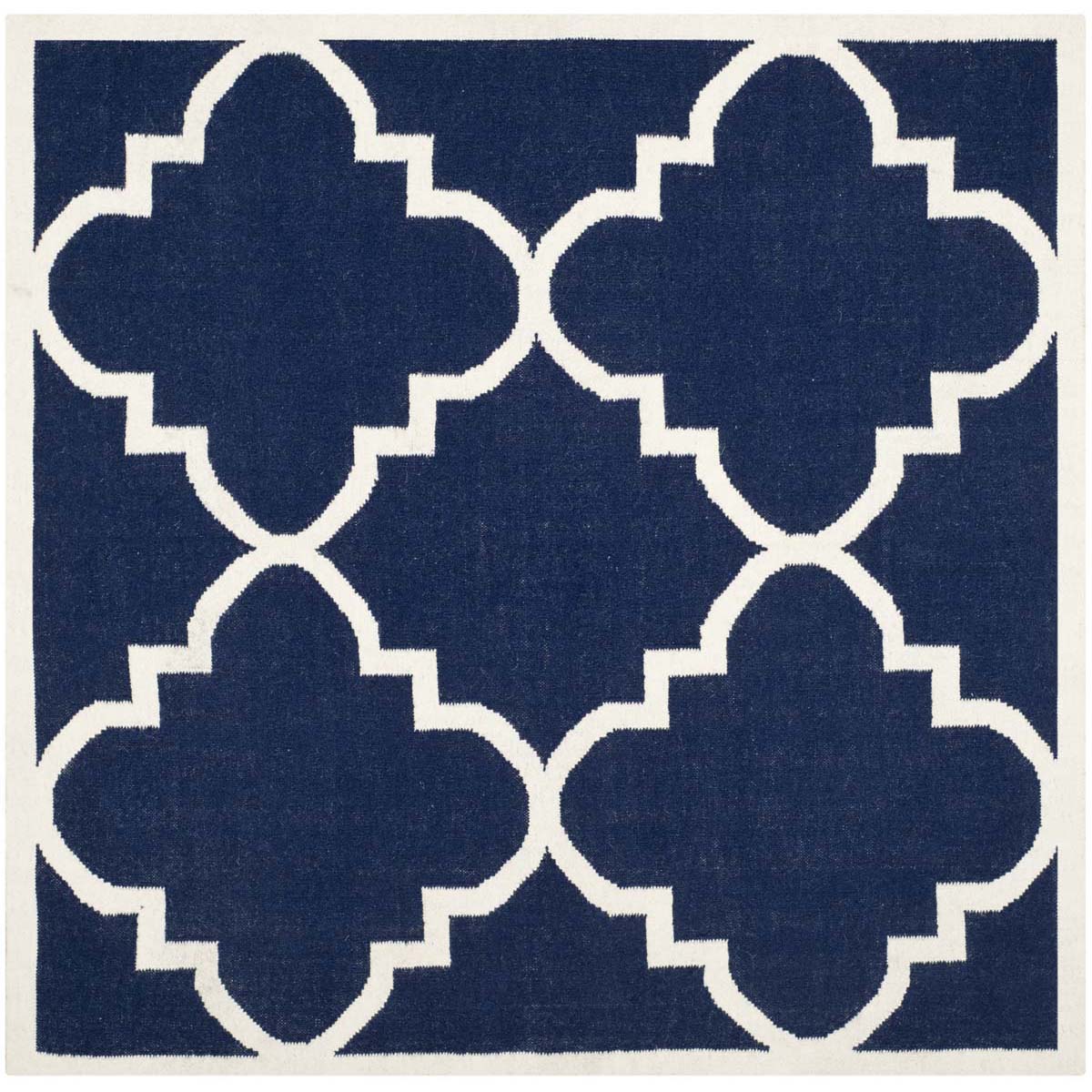 Safavieh Dhurries 633 Rug, DHU633 - Navy / Ivory