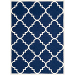 Safavieh Dhurries 633 Rug, DHU633 - Navy / Ivory