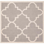 Safavieh Dhurries 633 Rug, DHU633 - Dark Grey / Ivory