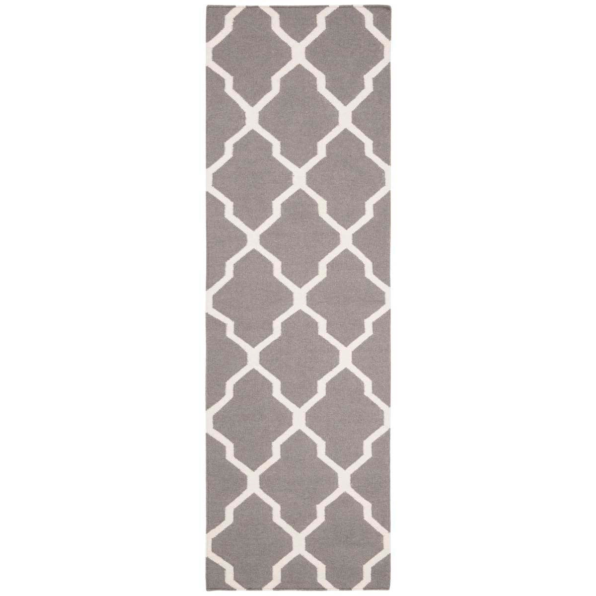 Safavieh Dhurries 634 Rug, DHU634 - Grey / Ivory