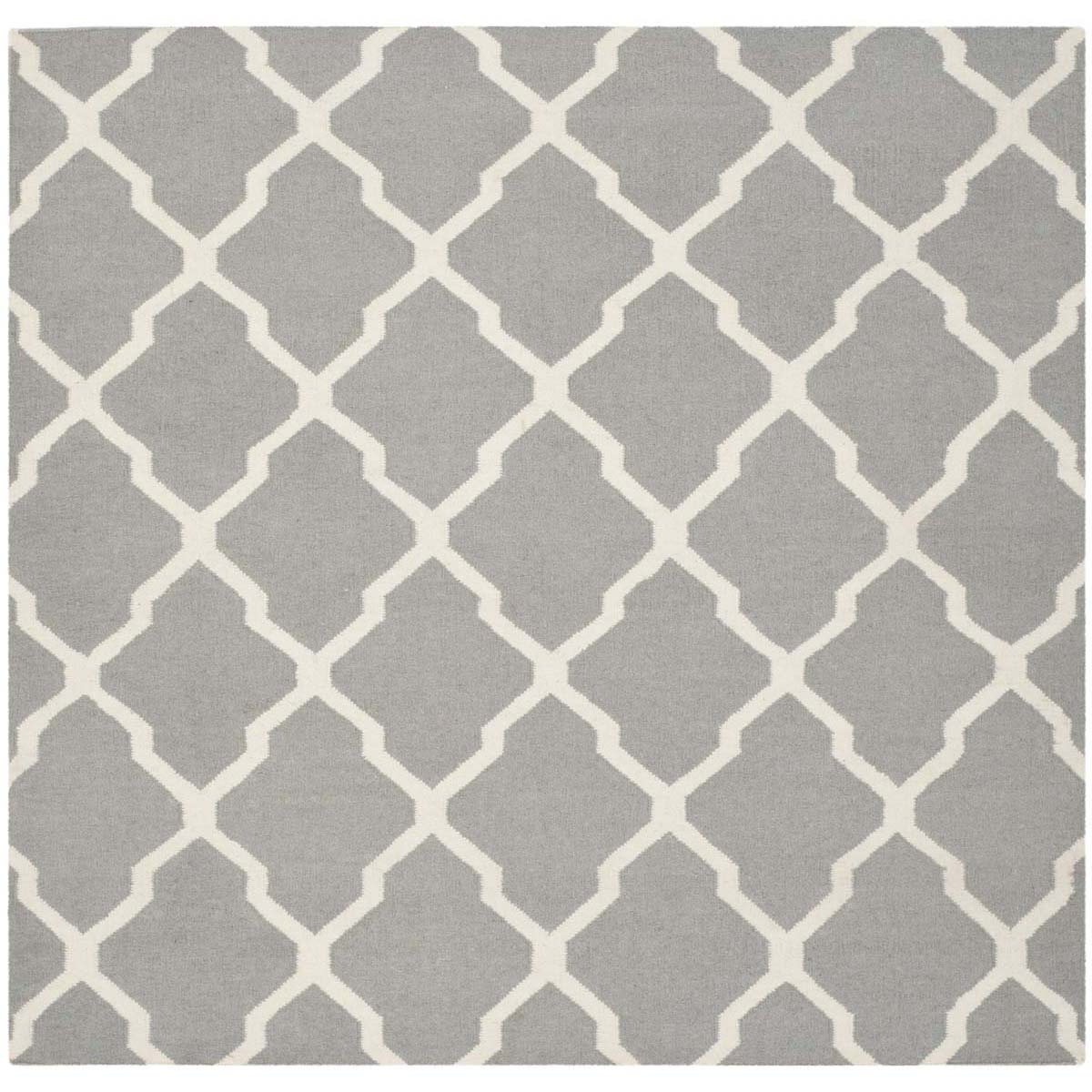 Safavieh Dhurries 634 Rug, DHU634 - Grey / Ivory