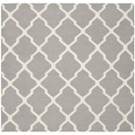 Safavieh Dhurries 634 Rug, DHU634 - Grey / Ivory