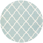 Safavieh Dhurries 634 Rug, DHU634 - Light Blue / Ivory