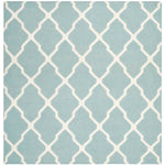 Safavieh Dhurries 634 Rug, DHU634 - Light Blue / Ivory