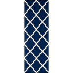 Safavieh Dhurries 634 Rug, DHU634 - Navy / Ivory