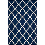 Safavieh Dhurries 634 Rug, DHU634 - Navy / Ivory