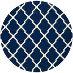 Safavieh Dhurries 634 Rug, DHU634 - Navy / Ivory