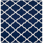 Safavieh Dhurries 634 Rug, DHU634 - Navy / Ivory