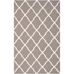 Safavieh Dhurries 634 Rug, DHU634 - Dark Grey / Ivory