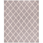 Safavieh Dhurries 634 Rug, DHU634 - Dark Grey / Ivory