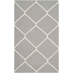 Safavieh Dhurries 635 Rug, DHU635 - Grey / Ivory