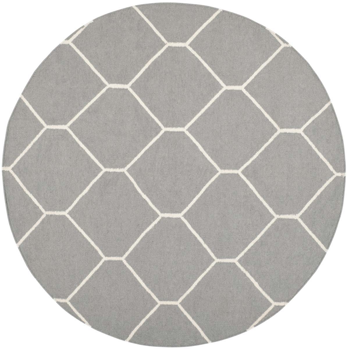 Safavieh Dhurries 635 Rug, DHU635 - Grey / Ivory