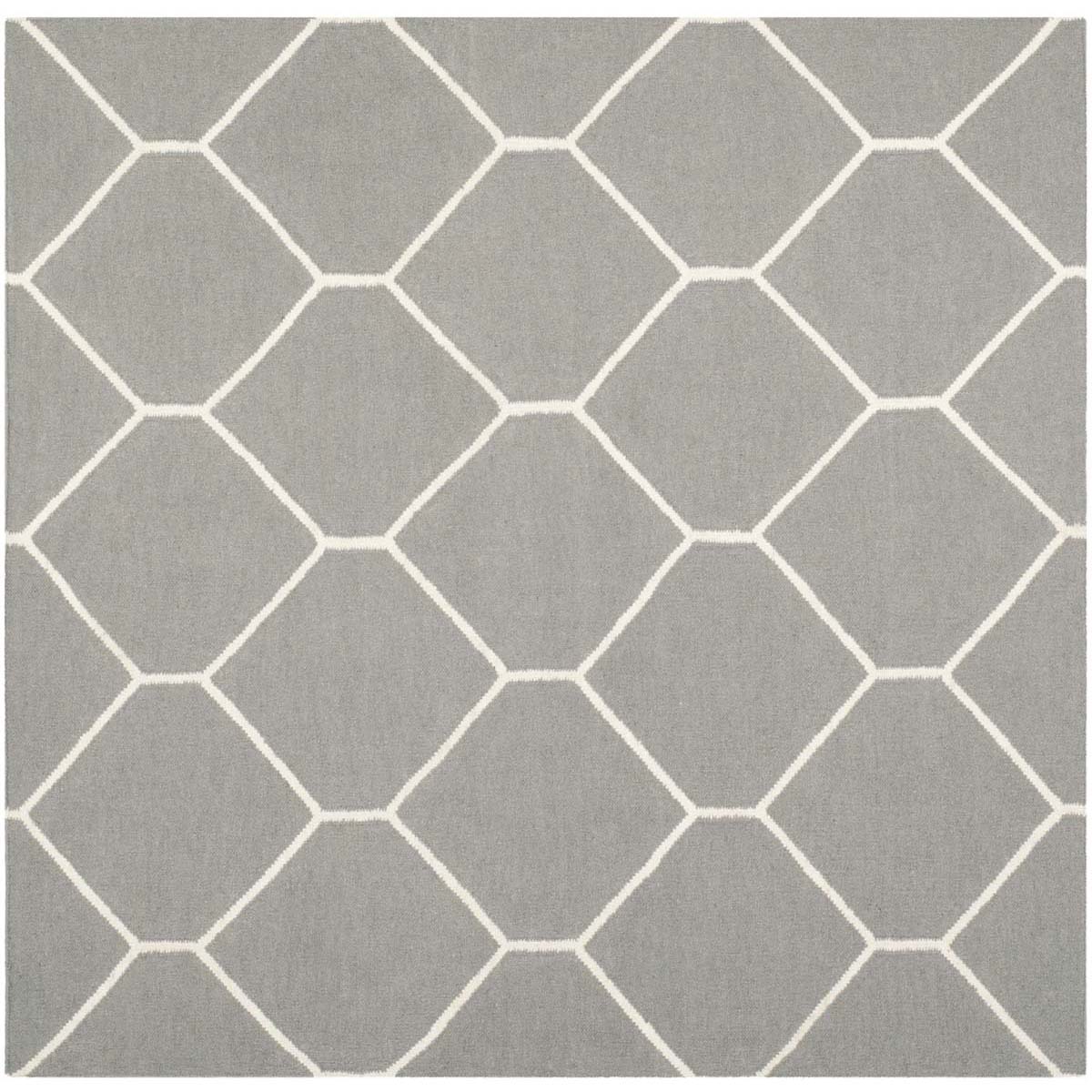 Safavieh Dhurries 635 Rug, DHU635 - Grey / Ivory