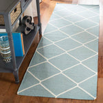 Safavieh Dhurries 635 Rug, DHU635 - Light Blue / Ivory