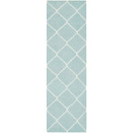 Safavieh Dhurries 635 Rug, DHU635 - Light Blue / Ivory