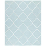 Safavieh Dhurries 635 Rug, DHU635 - Light Blue / Ivory