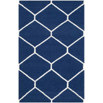 Safavieh Dhurries 635 Rug, DHU635 - Navy / Ivory