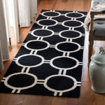 Safavieh Dhurries 636 Rug, DHU636 - Black / Ivory