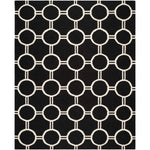 Safavieh Dhurries 636 Rug, DHU636 - Black / Ivory