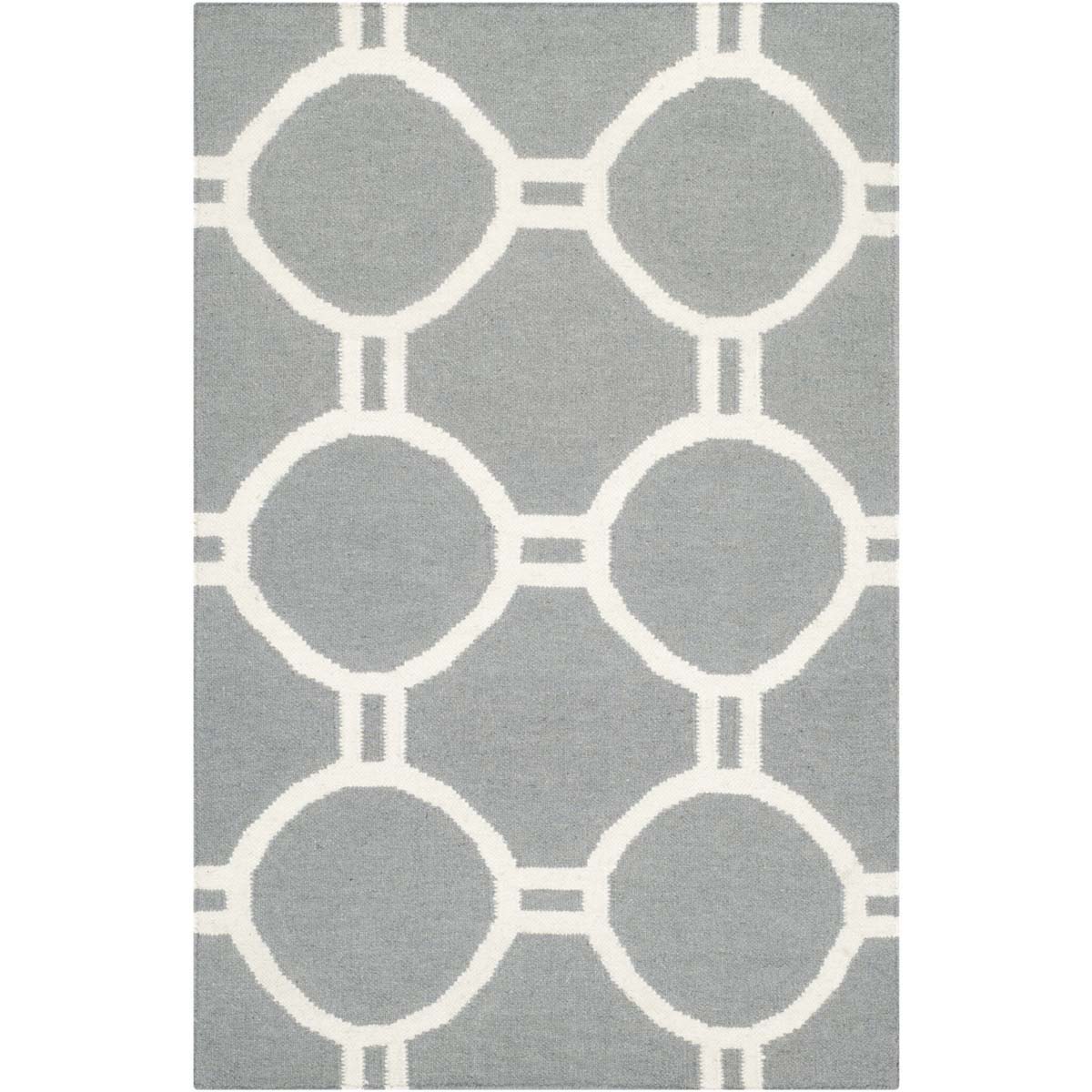 Safavieh Dhurries 636 Rug, DHU636 - Grey / Ivory