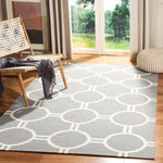 Safavieh Dhurries 636 Rug, DHU636 - Grey / Ivory