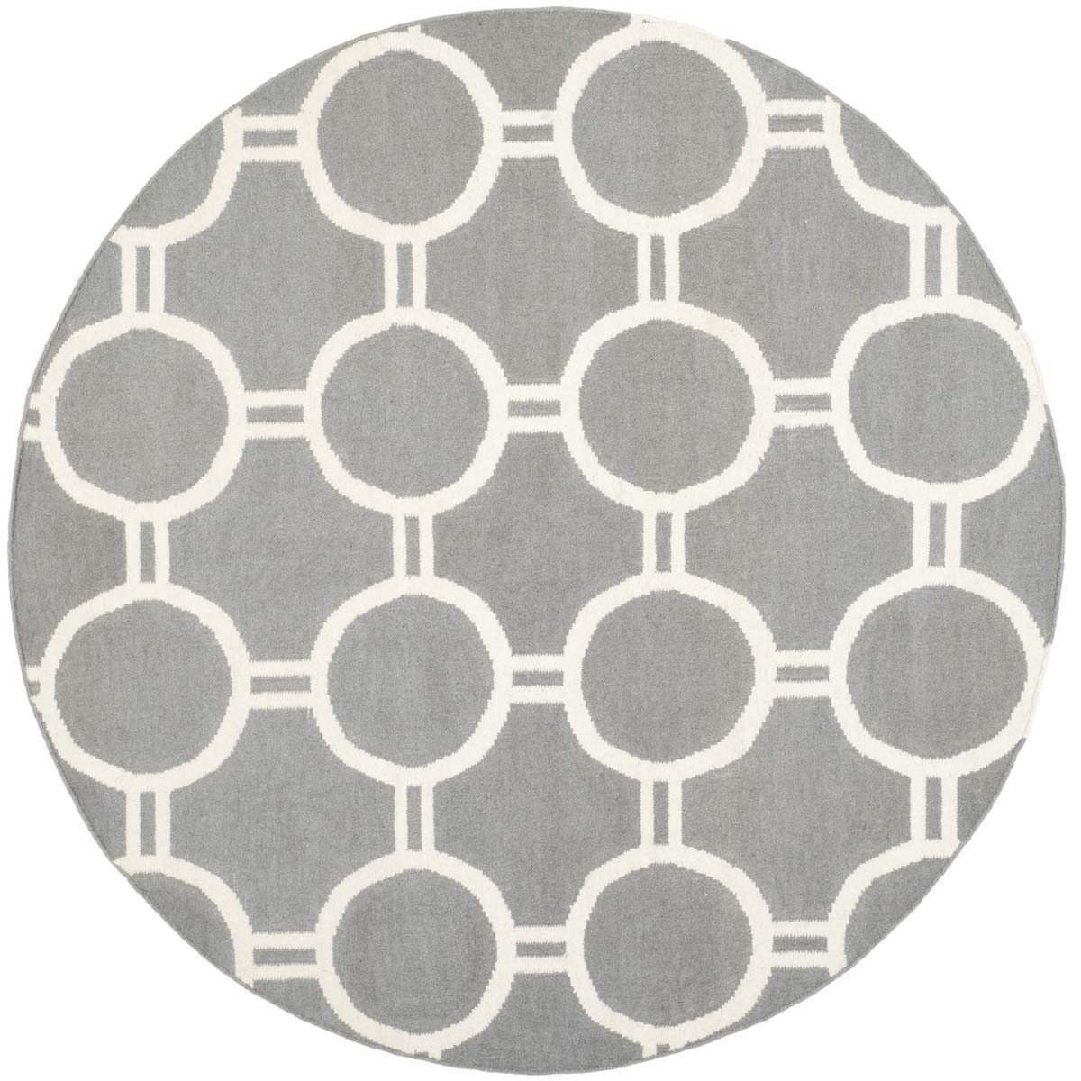 Safavieh Dhurries 636 Rug, DHU636 - Grey / Ivory