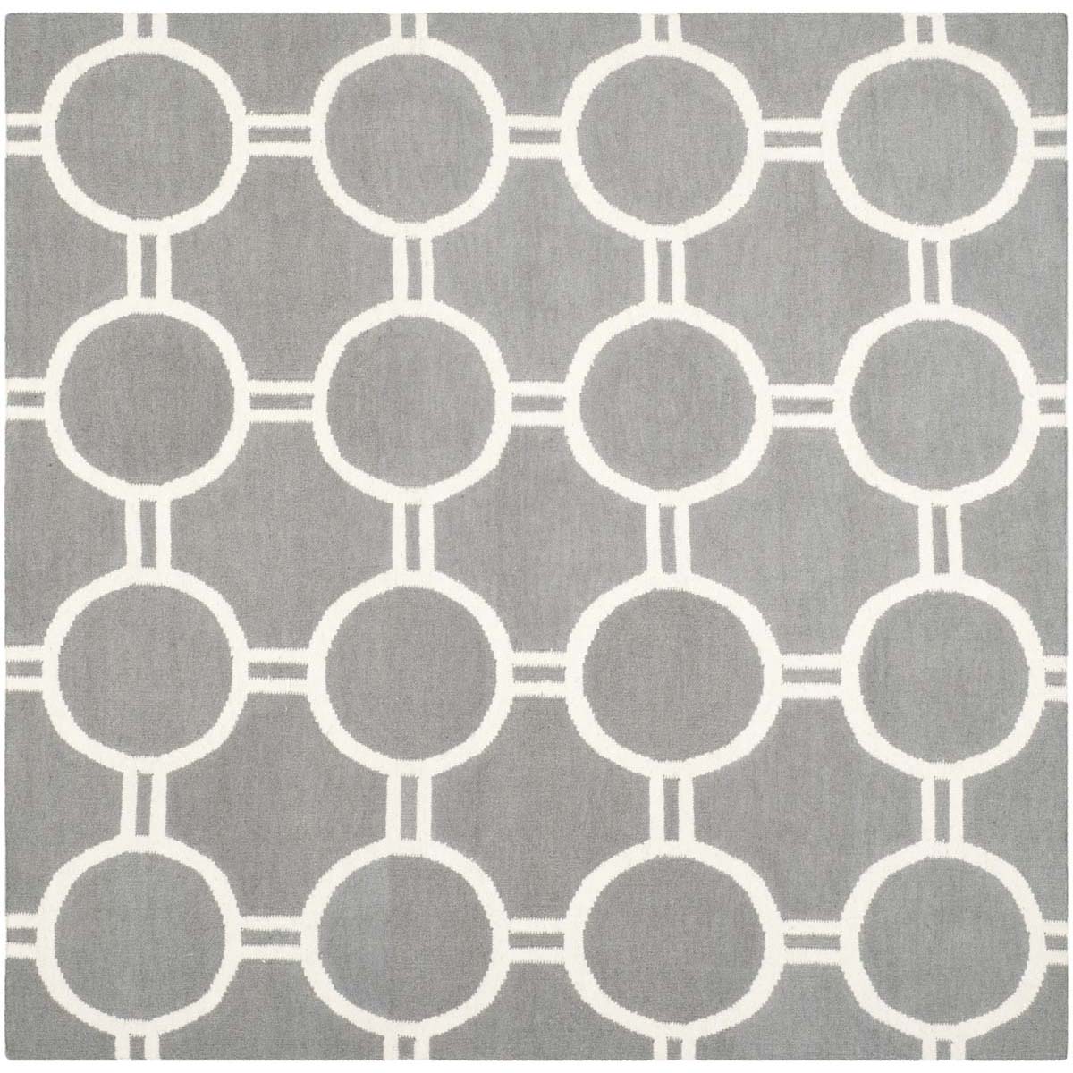 Safavieh Dhurries 636 Rug, DHU636 - Grey / Ivory