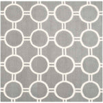 Safavieh Dhurries 636 Rug, DHU636 - Grey / Ivory