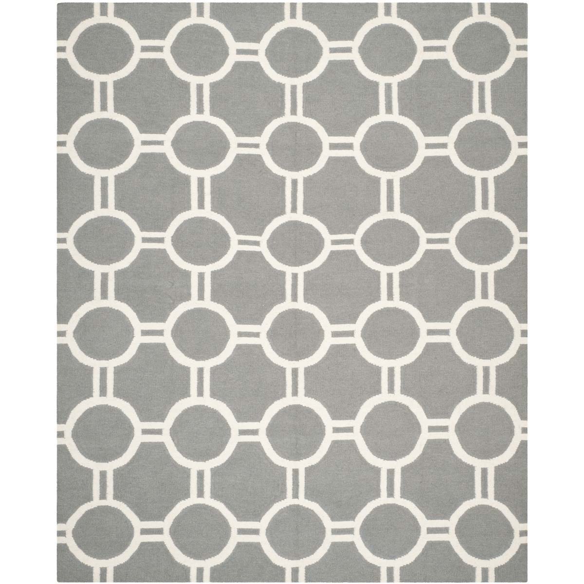 Safavieh Dhurries 636 Rug, DHU636 - Grey / Ivory