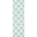 Safavieh Dhurries 636 Rug, DHU636 - Light Blue / Ivory